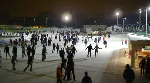 HD - ice skating Stock Footage 13148124