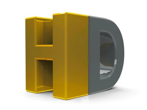 HD icon isometry Stock Illustration