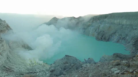 HD IjenCraterStatic 01 Stock Footage 38286700