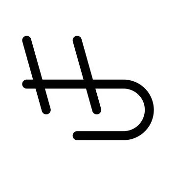 Hd initial letter vector logo Stock-Illustration