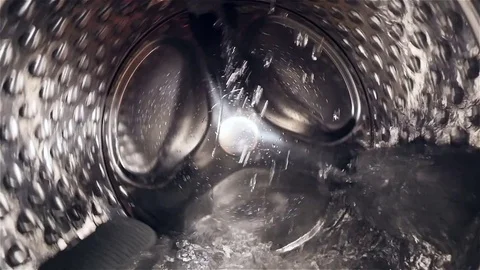 HD - inside the washing machine drum Stock Footage 85266055