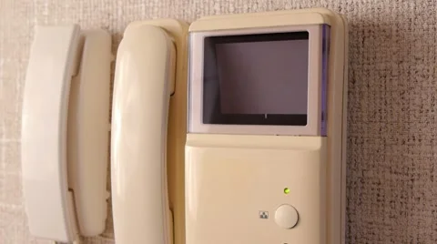 HD - intercom Video stock 8813174