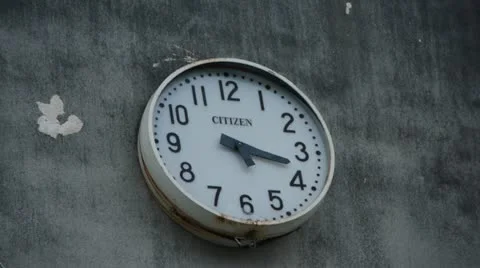 HD - Japan - Broken Clock by Tsunami Stock Footage 12618940