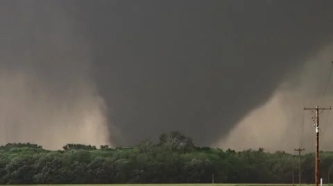 HD Large Violent Tornado Close Up. Stock Footage 40393958