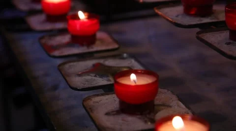 HD - lighting a candle Stock Footage 50529816