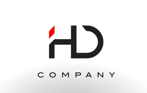 HD Logo.  Letter Design Vector. Stock Illustration