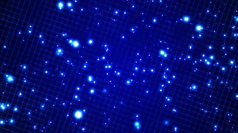 HD Loopable Background with nice matrix blue cubes Video stock 68600961