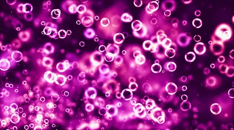 HD Loopable Background with nice pink bubbles Stock Footage