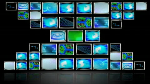 HD Looping Background TV Sets Video stock 524534