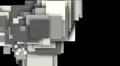 HD luma key particle squares on transparent background grow shaded HD Footage