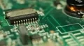 HD Macro, Motion Control Over Electronics Parts On A Real Circuit Board HD Footage