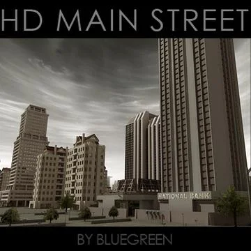 HD Main Street 3D Model