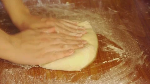 HD - Making a dough Stock Footage 11090202