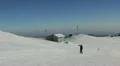 HD Man Kiting, Winter Landscape, Ski Resort in Cold Mountains, Extreme Sport HD Footage
