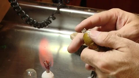 HD Manufacturing mold for ring Stock Footage 82618716