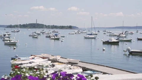 HD | Marina in Maine Stock Footage 78570487