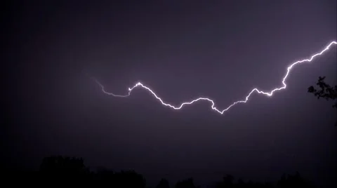 HD Massive Electrical Storm Lightning Bolt Montage Stock Footage