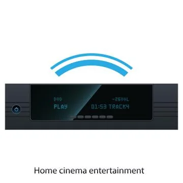 Hd media player Stock Illustration