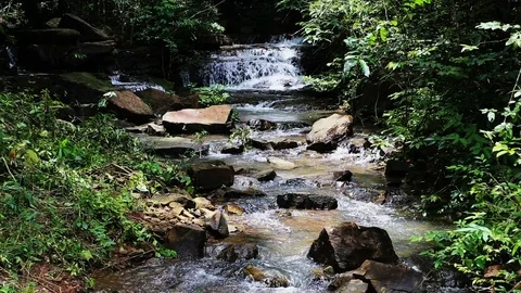 HD mini waterfall Stock Footage 90393897