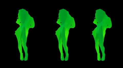 HD Model Animation 3 grn Stock Footage 982602