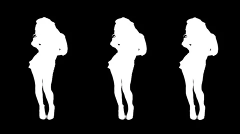 HD Model Animation 3 white Stock Footage 982592