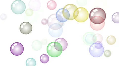 HD Motion background with moving soap bubbles Video stock 885926