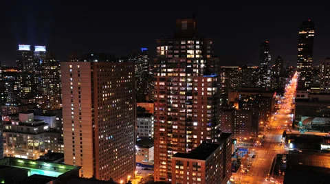 HD- NYC Upper West Side traffic - Time Lapse Stock Footage 34992540