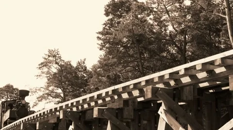 HD - old railroad Stock Footage 8509374