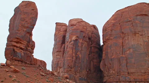 HD Pan of Monument Valley Video stock 46596647