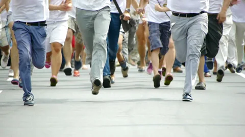 HD - People run Stock-Footage 27245173