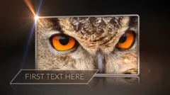 HD Photo Video Display Screen with Titles - Clean 3D Spin Wall Logo Slideshow Stock After Effects