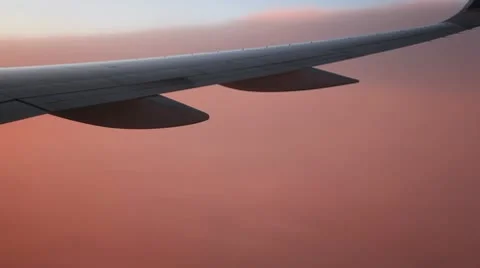 HD Plane Wing 01 Stock Footage 10596908