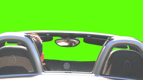 HD pre rendered green screen car shot, turning to the left Video stock 68008235