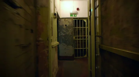 HD - Prison corridor Stock Footage