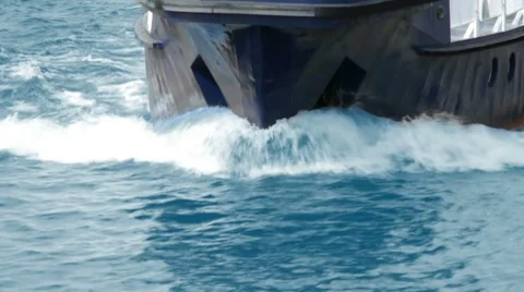 HD - Prow. part of the ship_close-up Stock Footage 8831868