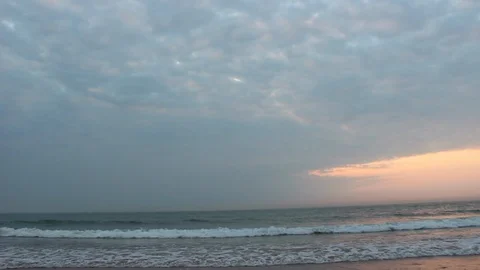 HD quality of giant clouds over the sea. Stock Footage 93045671