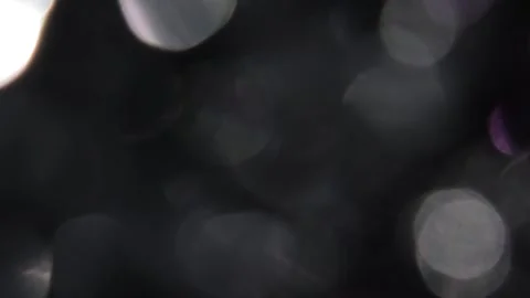 HD quality video, dark background, bokeh, white ball Stock-Footage 317481851