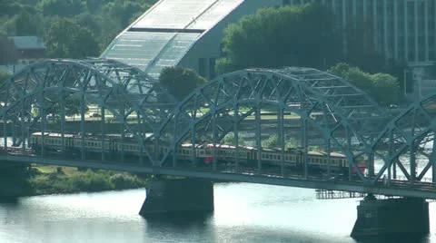 HD - Railway Bridge Stock Footage 11974166