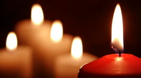 HD - Red candle Stock-Footage 10839225