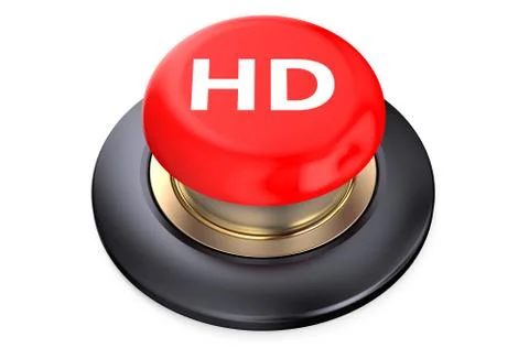 HD Red push-button Stock Illustration