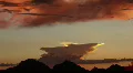HD the red skies at sunset after a storm timelapse HD Footage