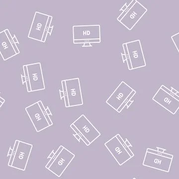 Hd resolution computer screen line seamless pattern Stock Illustration