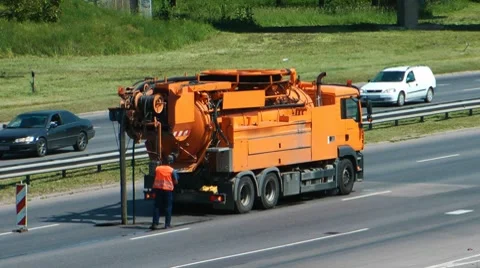 HD - Roadworks Stock Footage 7136986