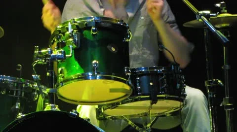 HD: Rock Drummer Video stock 9063612