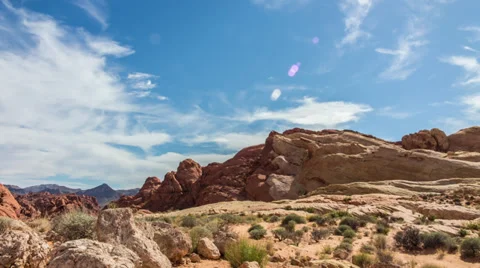 HD Rock Formations in Valley of Fire Stock Footage 37568627