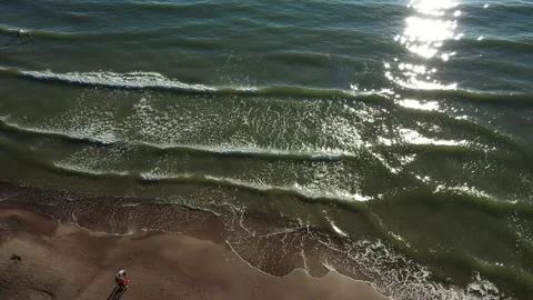 HD slow motion view of baltic sea waves Stock Footage 137967748