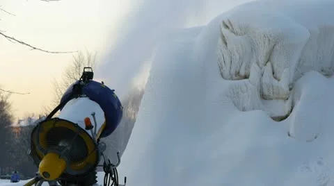 HD - Snow generator Stock Footage 10724088