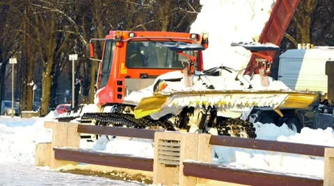 HD - Snow machines Stock Footage 10731104