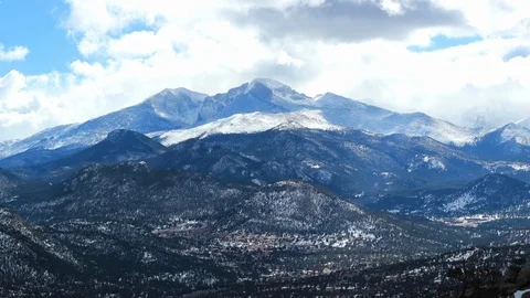 HD Snow Storm Over Mountains Timelapse Stock Footage 103519357