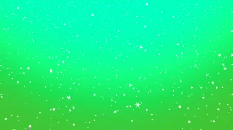 HD Snowfall 30 sec Loop GREEN Stock-Footage 575071